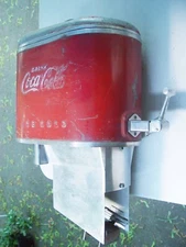 30s Coca Cola Boat Motor Fountain Drink Dispenser Streamline Syrup Machine Sign