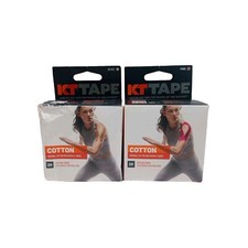 KT TAPE Original Cotton Elastic Kinesiology Therapeutic Tape 1 PINK 1 Beige 20ct