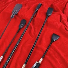 BDSM Whip Paddle Spanking Flogger Handle Horse Crop Slave Bondage Couple Cosplay
