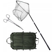 Hammerkopf-Kescher 2,50 M + Abhakmatte 100X70 Cm + HakenlöSer-Zange Zite Fishing