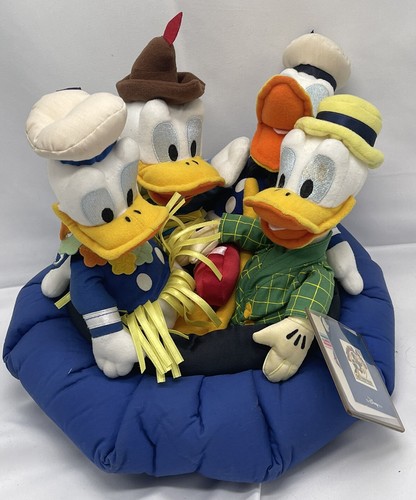 Disney Store Pato Donald Aniversario Bolsa de Frijoles Juego de Peluche "65 Feisty Years" Nuevo - Imagen 1 de 13