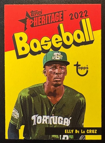 2022 Topps Heritage Minor League Elly De La Cruz Cover Card (RC) #73PC-16 - Reds