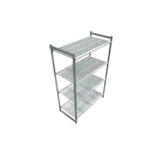 Cambro CBU213672VS4580 CamshelvingBasics 4-Tier 21"W x 36"L x 72'H Starter Unit