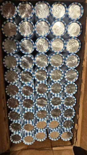 2023-P Jefferson Nickel Rolls. BU. Unopened. Fresh From Bank Box. Lot of 5 Rolls