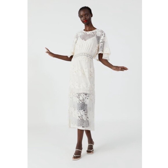 新品未使用 ANDMARRY Sandra lace dress 【beige】 ANDMARY】Sandra lace dress