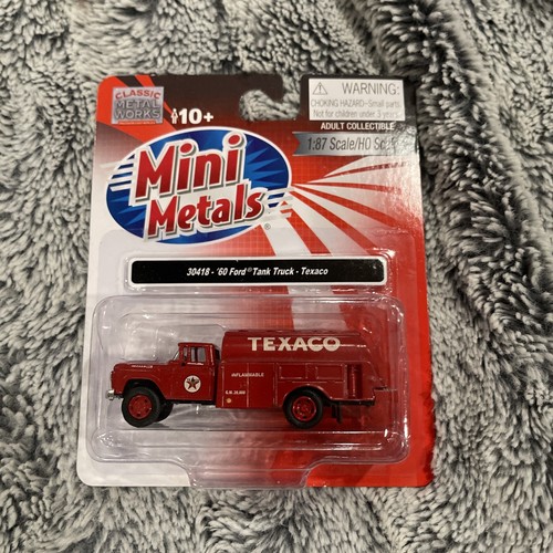 Camión cisterna Ford F-500 1960 CMW mini metales #30418 cabina personalizada Texas Oil Co. Texasco | Zustand: New