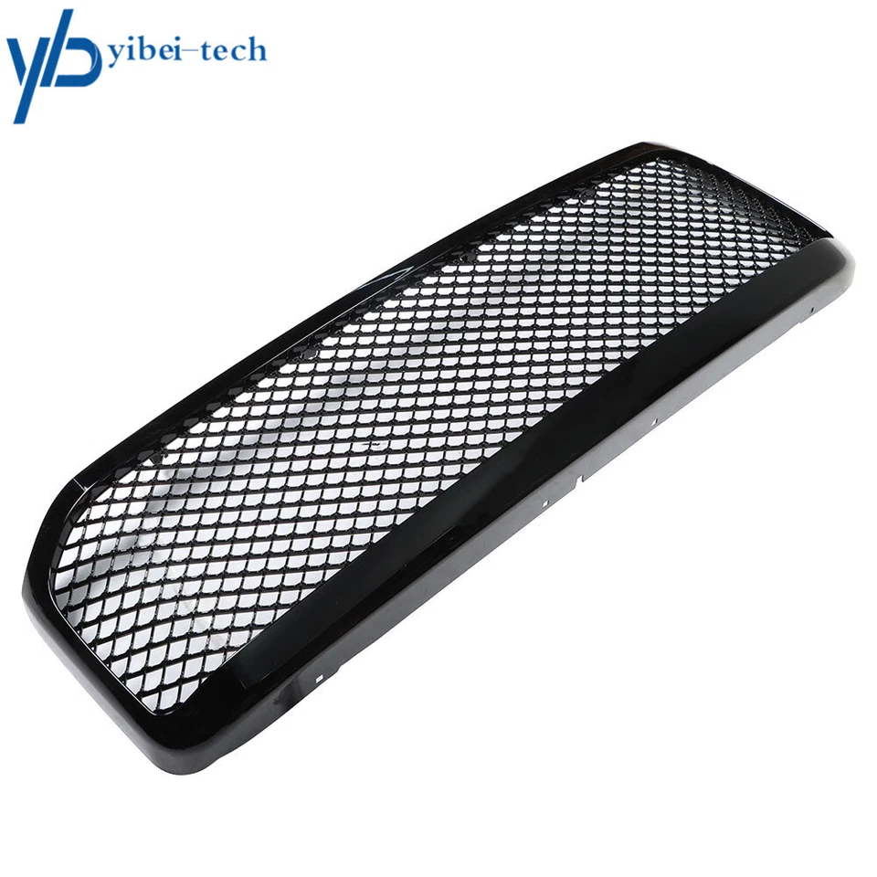 For 1999-2004 Ford F250 F350 Front Bumper Upper Grille Glossy Black Trim Grill Foto 4 de 4