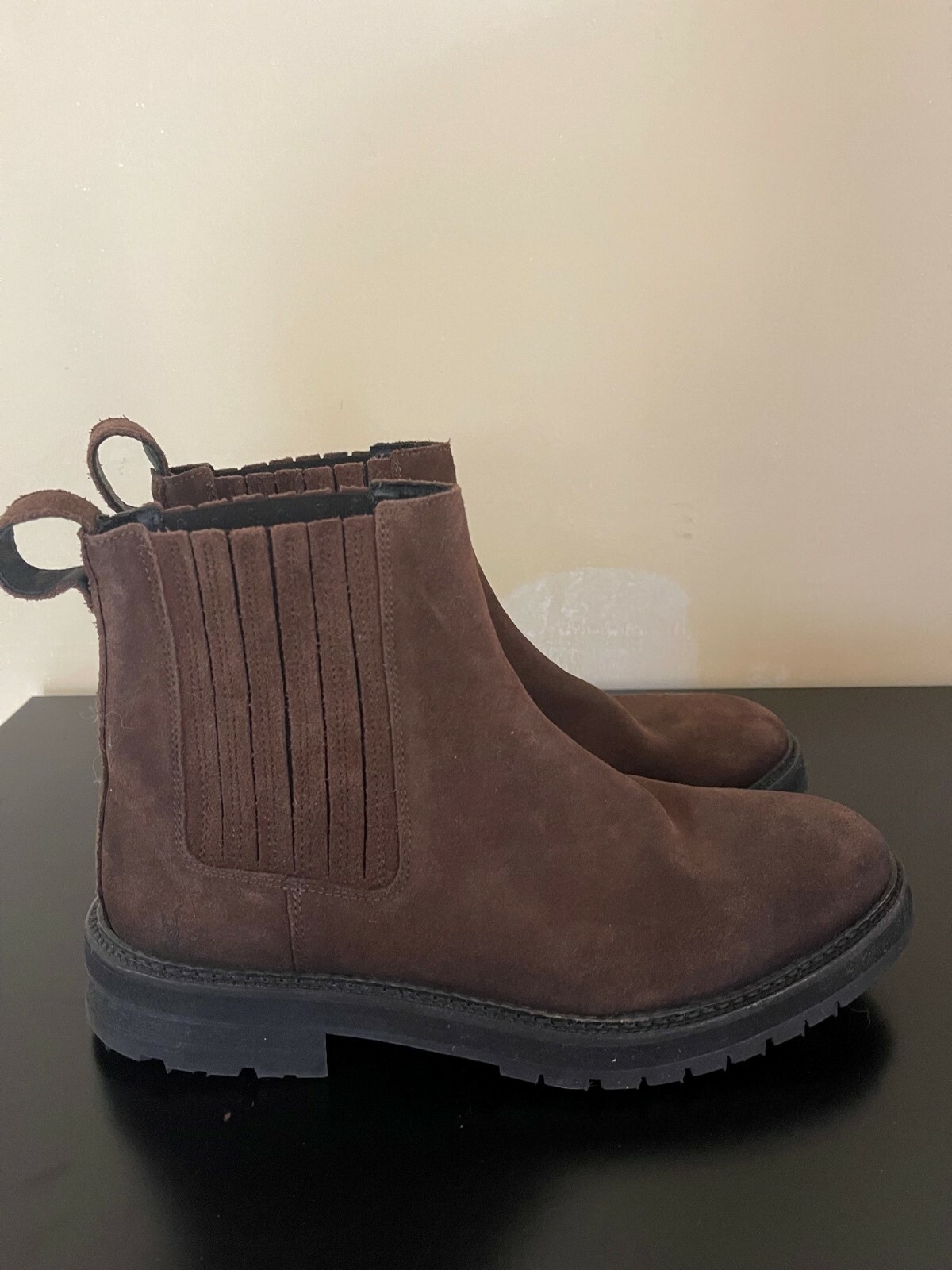 AllSaints Noble Brown Suede Chelsea 