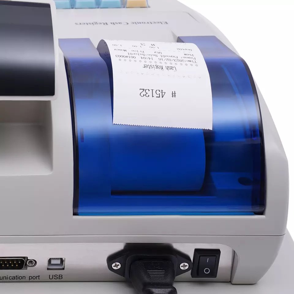 NUEVO Sistema de Gestión de Caja Electrónica 48 Llaves Caja Registradora con Impresora Térmica Foto 4 de 4