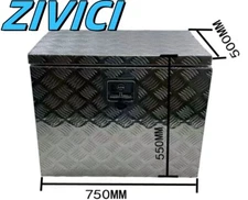 30"X20"X22" Tool Box Cuboid Aluminum Truck Flatbed Trailer Storage Generator