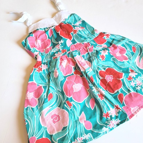Gymboree Girls sz 8 Mermaid Party Floral Dress NWT Blue Pink - Picture 2 of 3