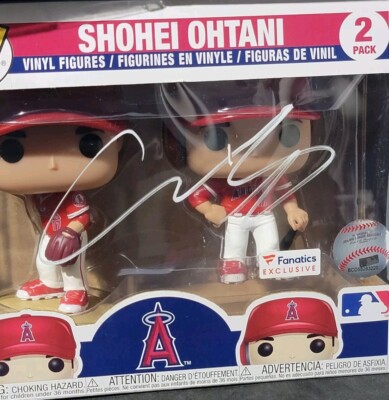 204　Shohei Ohtani Funko Pop! 2パック Autographed Los Angeles Angels Shohei Ohtani Fanatics