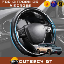 Segmented Steering Wheel Cover for Citroen C5 Aircross 2017 - Curr Carbon Fiber