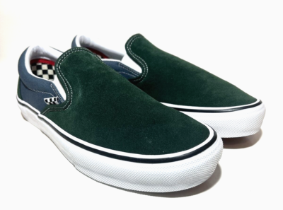VANS Slip On Skate Mens Size 8 Skateboarding Green Blue Pop 
