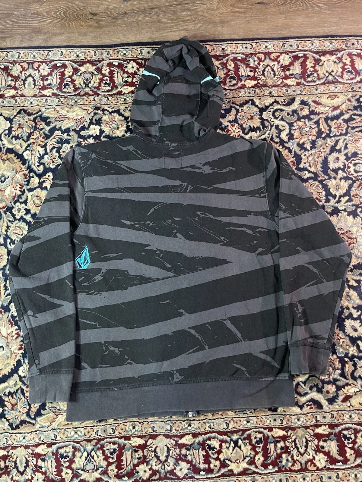 A BATHING APE (BAPE) Felpa con cappuccio e zip intera vintage Y2K anni 2000 stile Volcom Bape