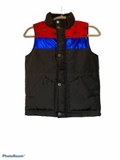 Cat Jack puffer vest zip/button front Sz M