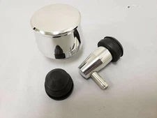 Polished Billet Aluminum Smooth Valve Cover Breather & Mini PCV Combo Chevy 350