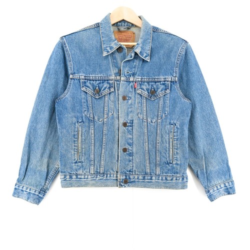 Levi's 70503 02 Blue Vintage Denim Jeans Rider Trucker Jacket Size S | eBay