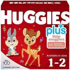 HUGGIES Little Snugglers Plus Diapers Sizes 1 - 2 100417318