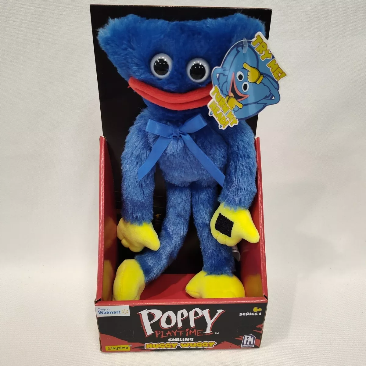 Official Poppy Playtime 14 Smiling/Scary Huggy Wuggy Soft Plush Brand New