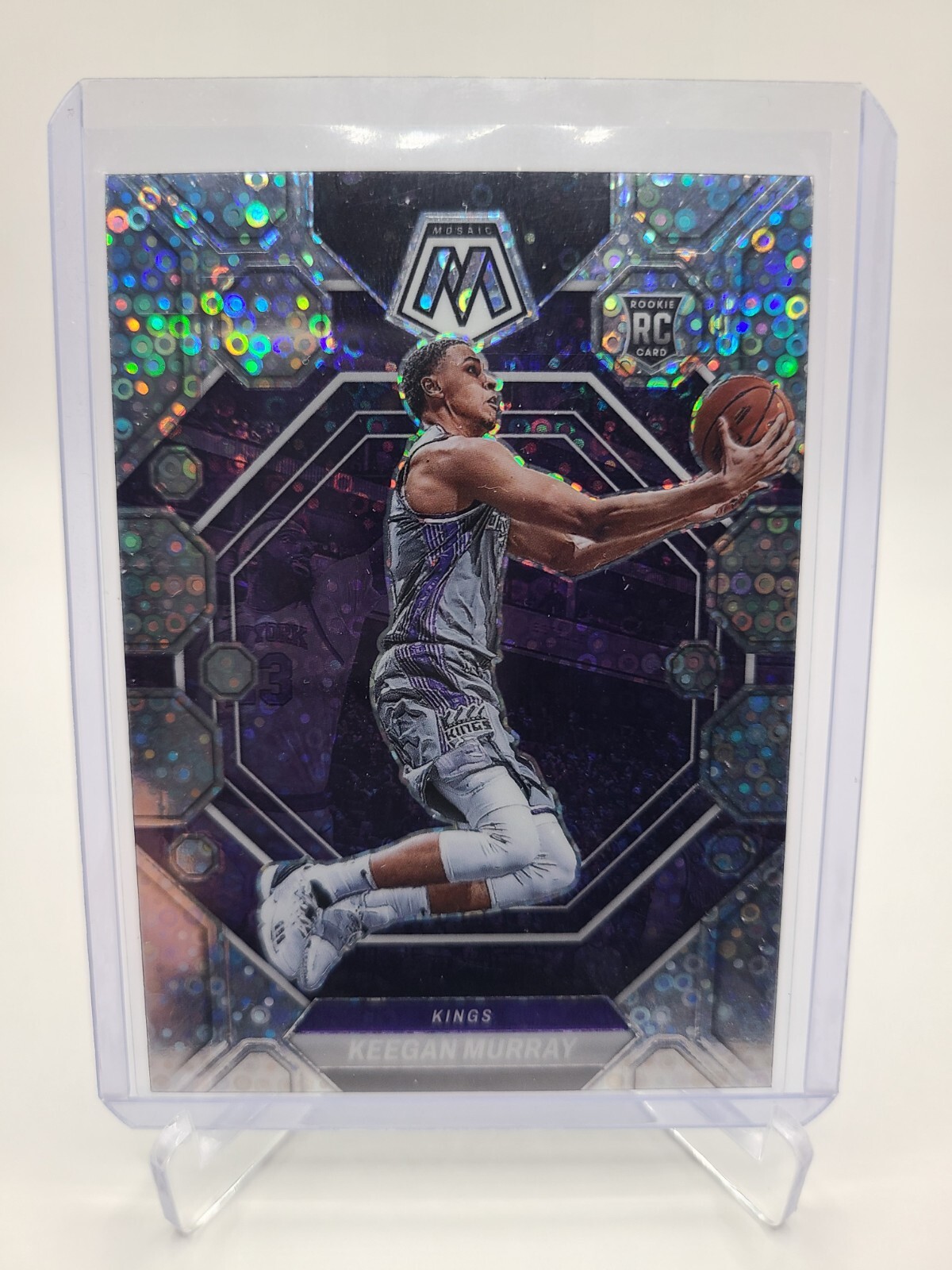 2022-23 Panini Mosaic Basketball NBA No. 227 Keegan Murray RC Disco Silver Prizm