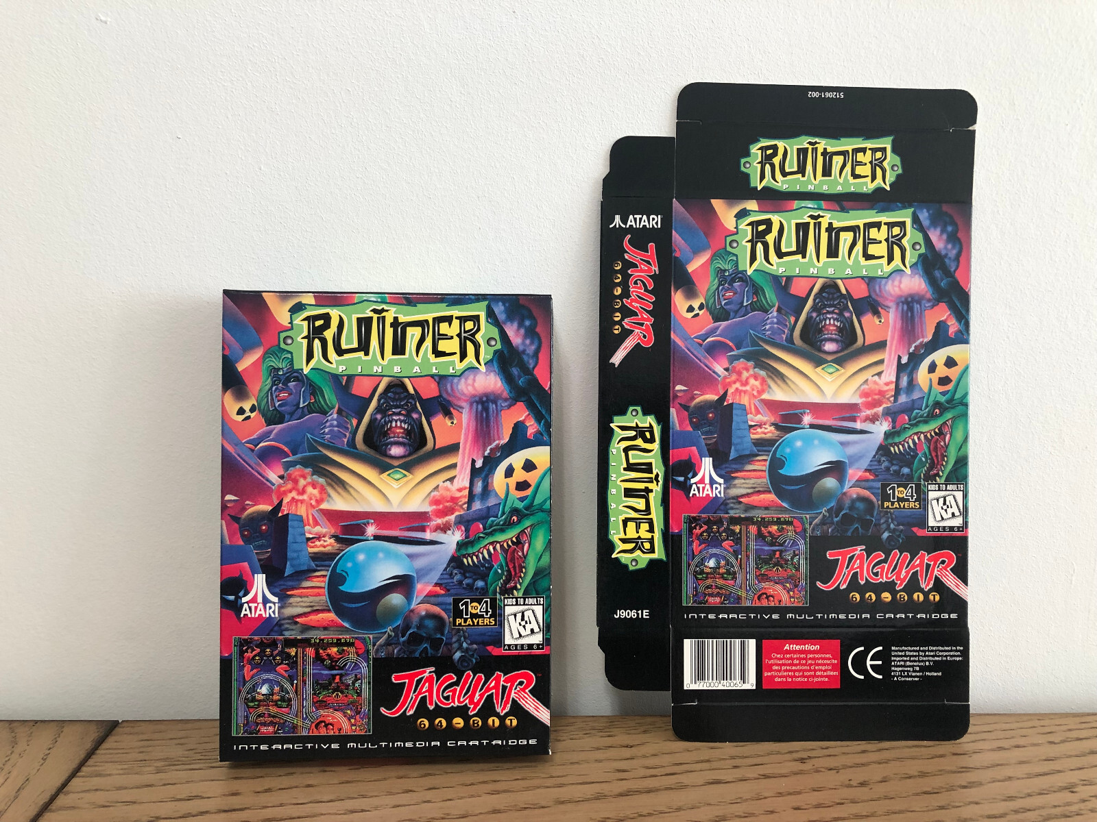RUINER PINBALL - ATARI JAGUAR - BOITE VIDE NEUVE - BOX NEW EMPTY