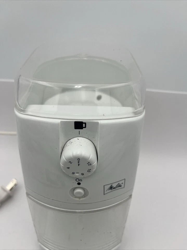 Molinillo de café Melitta Perfect Touch II modelo CG4 usado blanco funciona leer descripción Foto 3 de 4