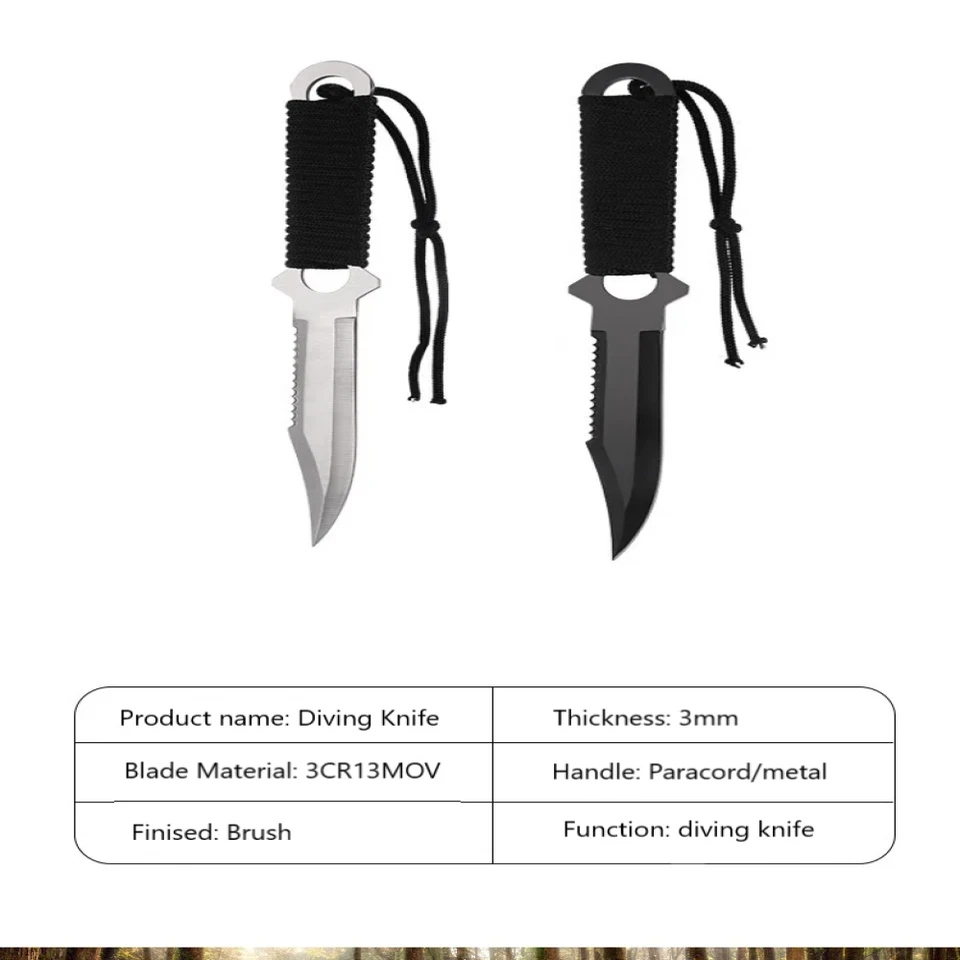 Emergency Dive Knife, Sheath, Leg Straps, Scuba Diving, Snorkeling Spearfishing  - image 2 of 4