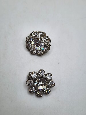 Small Matching (Almost Identical) Vintage Rhinestone Brooches