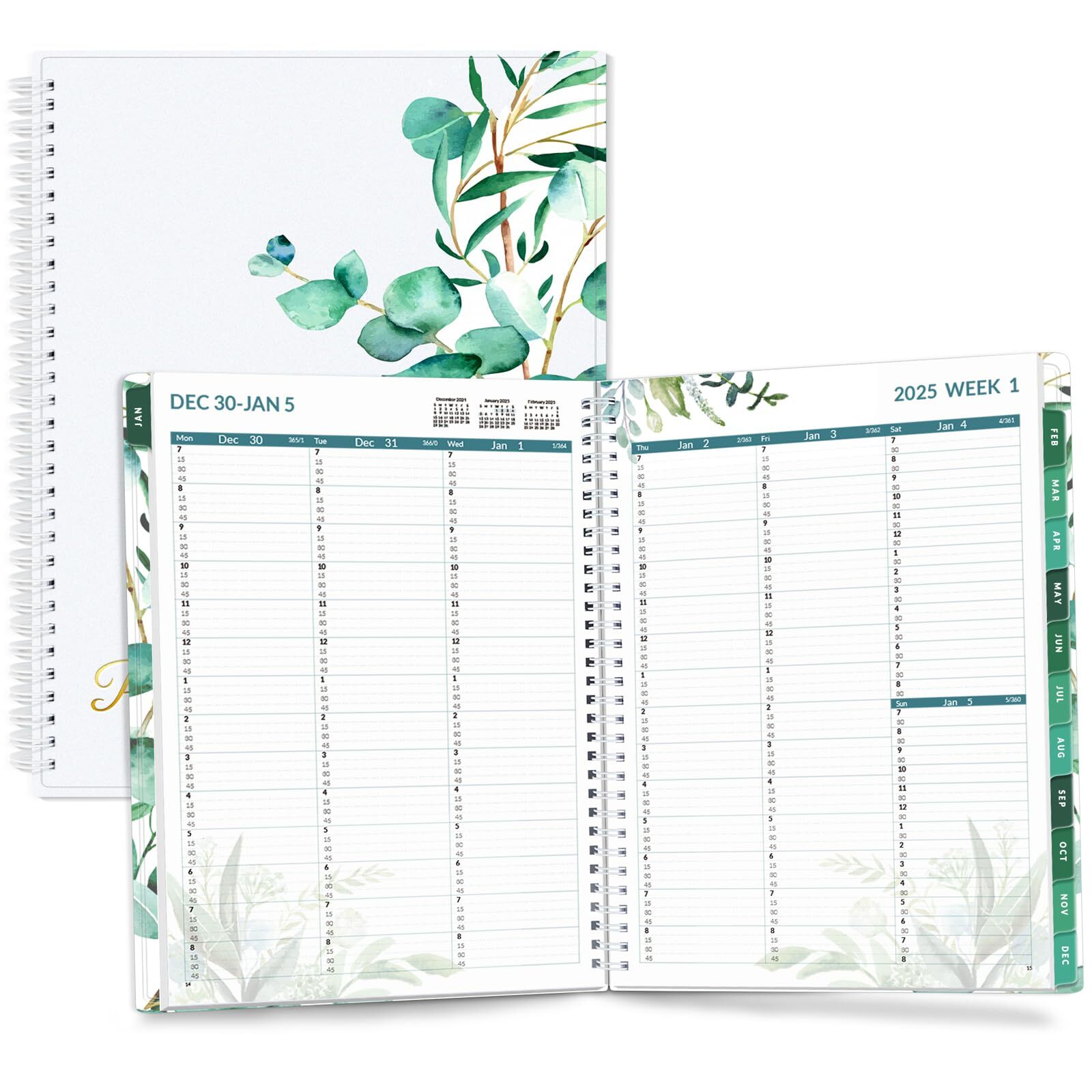 SUNEE 2025 Appointment Book Quarter-Hourly Weekly & Monthly - from January 20...