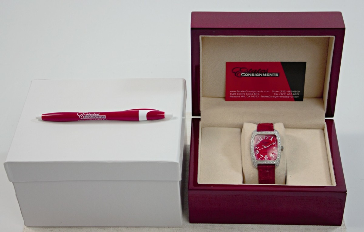 Locman Italy Watch with Red Leather Strap and Mother of Pearl dial Locman Wristwatches for sale - eBay main image 2