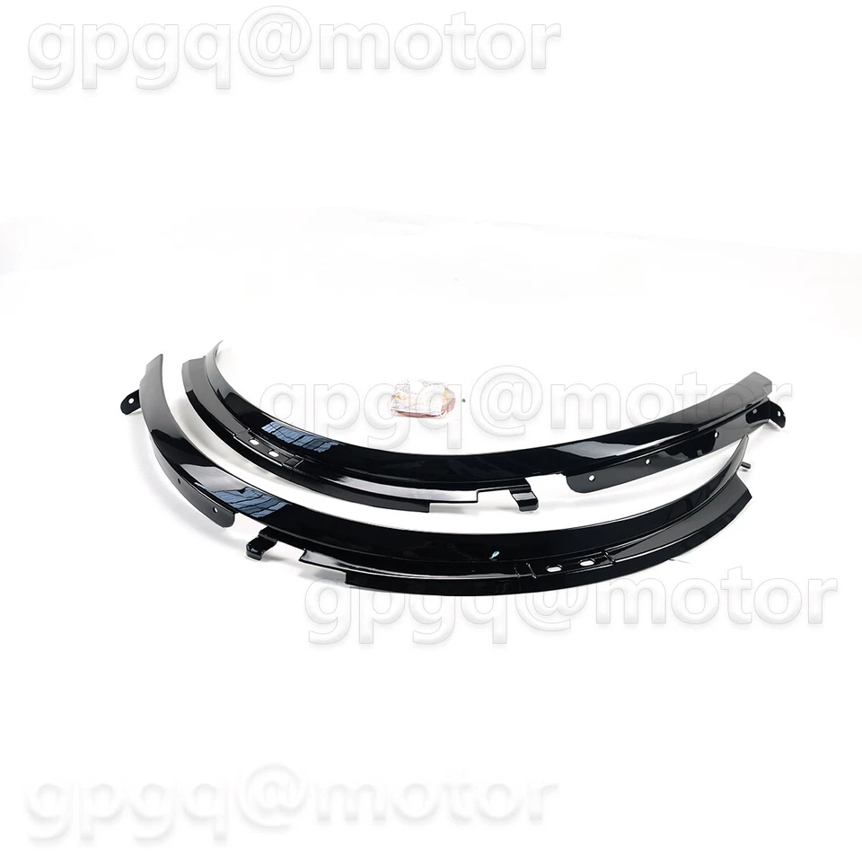 For Corvette C7 Z06 2014-2019 1 Pair Glossy Black Front Wheel Trim Fender Flares - Image 3 of 4