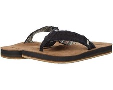 Sanuk Flip Flops Fraid Not Soft Top Suede Footbed Men's Comfort Sandals NEW