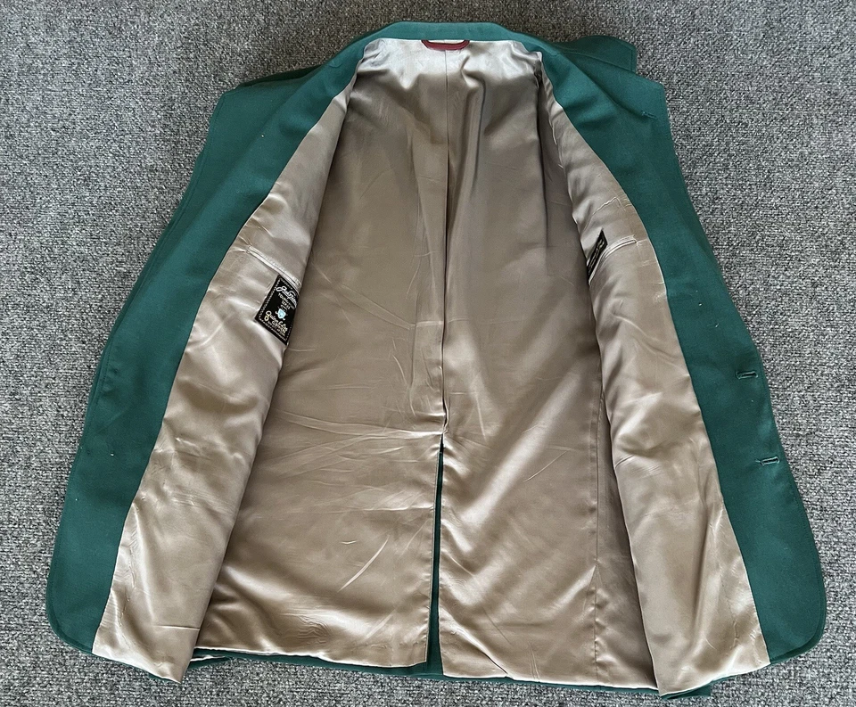 Jack Nicklaus Tournament Series Mens 45R Blazer Green Gold Buttons Masters Golf - Image 4 of 4