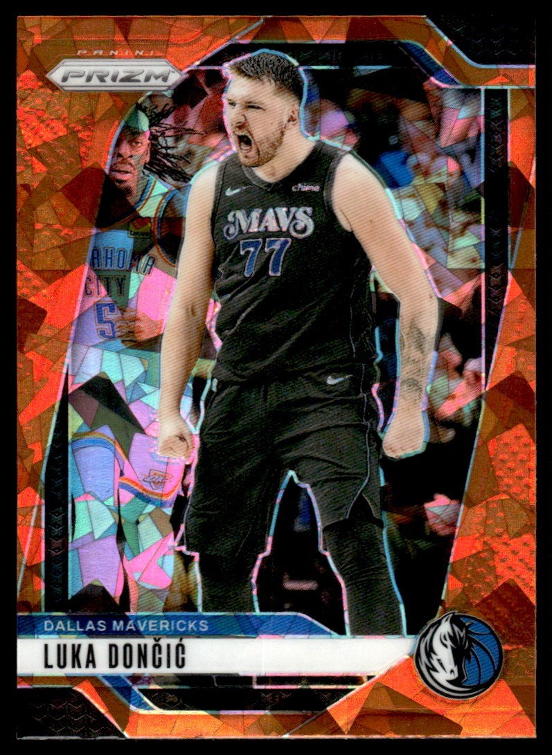 2024-25 Panini Prizm Orange Ice Luka Doncic Dallas Mavericks #89