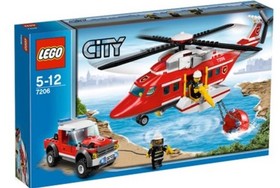 LEGO CITY: Fire Helicopter #7206 -Used, No Box
