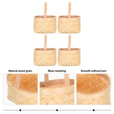  4 Pcs Gift Packaging For Home Organization Panier Décoratif Pour Bois Petit