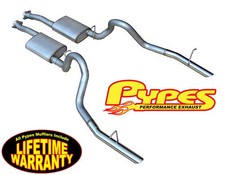 1986-1993 Mustang Lx 5.0 2.5 Pypes Cat-back Exhaust System W Violator Mufflers