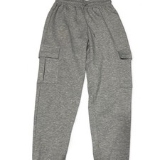 Grey cargo sweatpants with elastic waist and ankle cuffs Women  s size small
