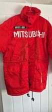 Mitsubishi Ralliart Red Jacket Coat with Hood for Motor Sport Racing