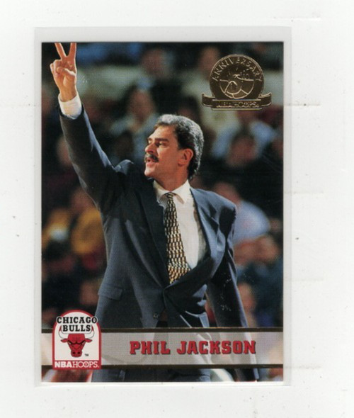 1993-94 Phil Jackson NBA Hoops 5th Anniversary GOLD #233 Free Ship (B2428)