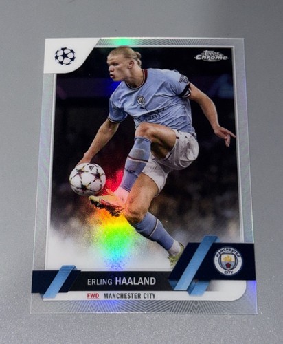 2022-23 Topps Chrome UEFA Club Competitions ERLING HAALAND #99 SILVER REFRACTOR