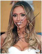 Giuliana Rancic Signed Autographed 8x10 Photo Hot Sexy Cleavage Fashion E! ACOA