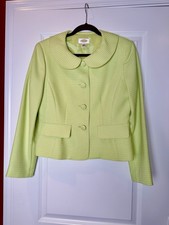 Vintage 1990s Talbots Green/Lime Blazer With Mocked Pockets Size M
