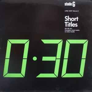James Asher - Short Titles Volume 4 - Used Vinyl Record - D16227z