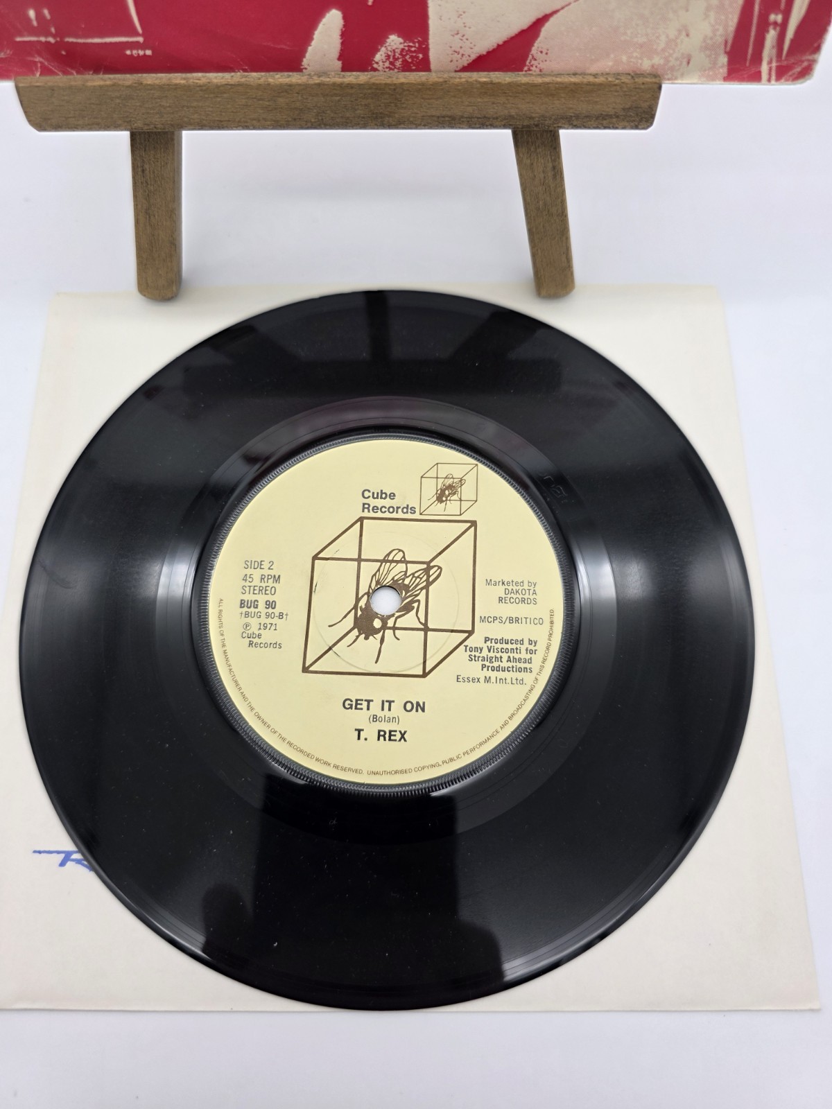 T REX "Jeepster / Get It On" 7in Vinyl Cube Box Marc Bolan Glam Metal