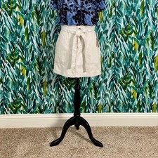 NWT Free People Cream Oatmeal Cotton Splendor in The Grass Mini Tie Skirt Boho 4