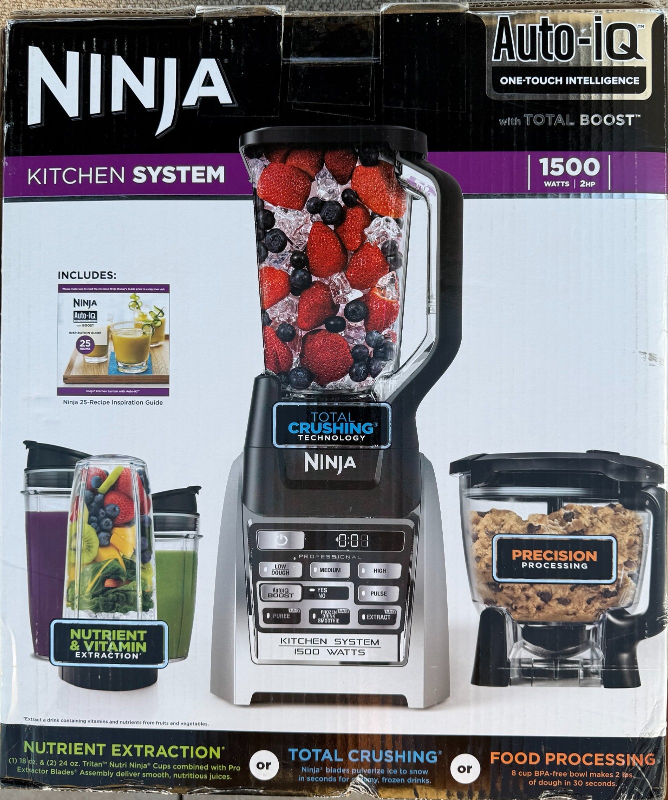 Ninja 1500 Watt Kitchen Professional System Blender with Aut