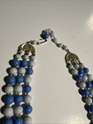 Vintage Beaded Costume Necklace Japan With Clip On Earrings — photo 5