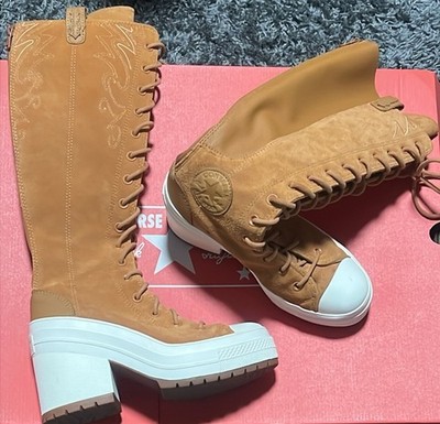 Converse Chuck 70 De Luxe Heel XX Platform High Western Boots A15660C Size 7